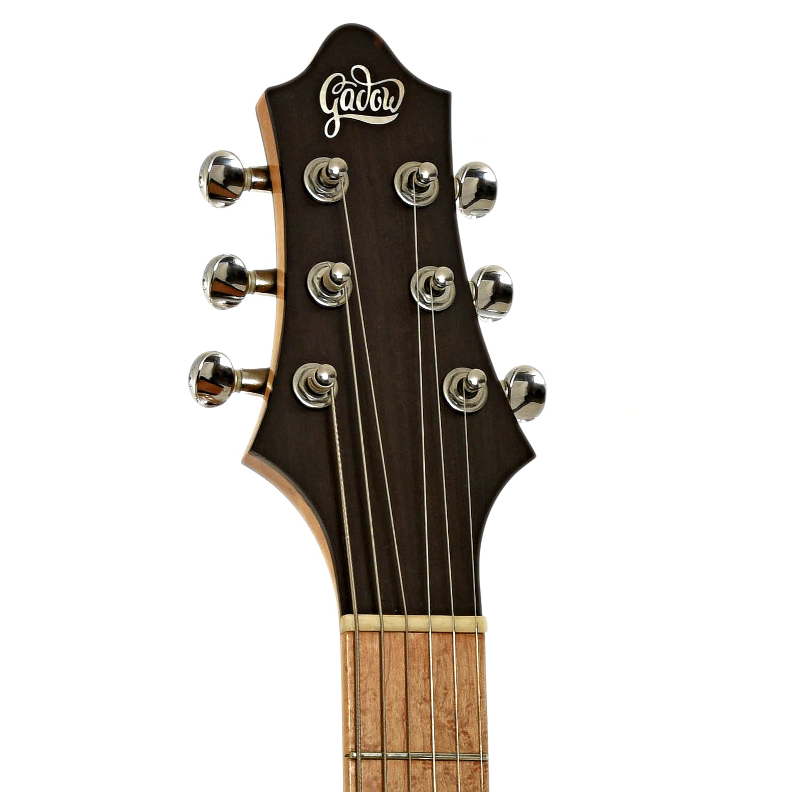 Headstock of Gadow Double Cutaway Custom Electric Guitar