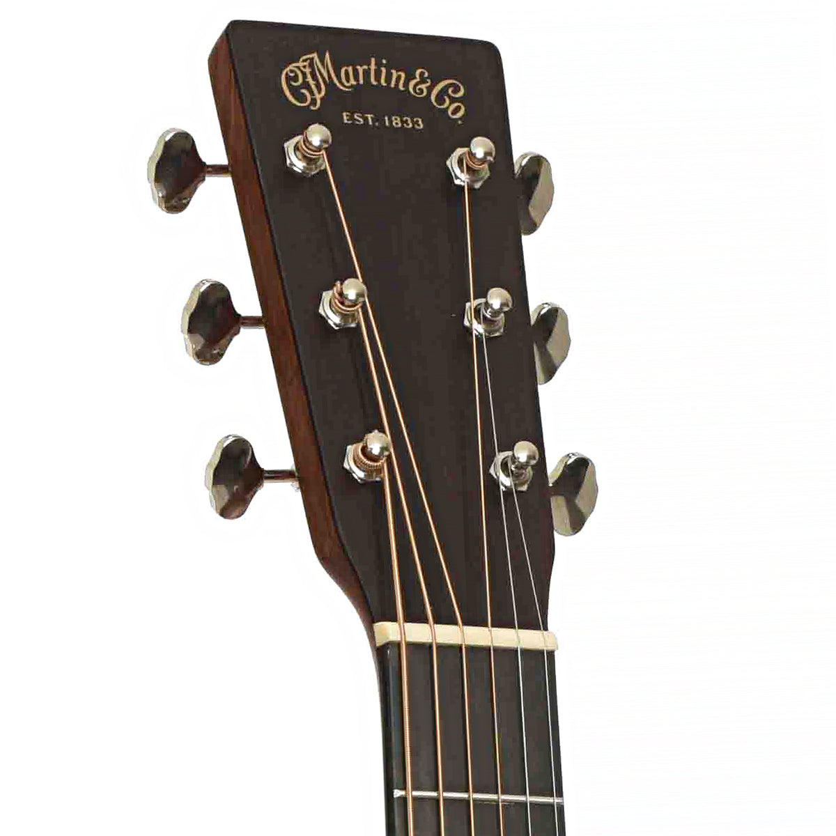 Headstock of Martin J-16E Acoustic Guitar & Gigbag, Cream