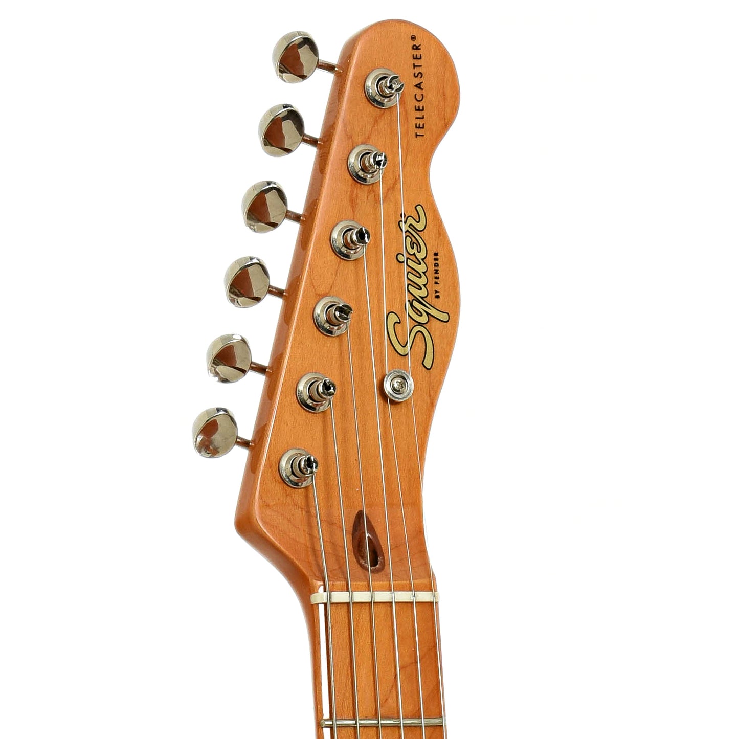 Headstock of Squier Classic Vibe 50 Telecaster Electric Guitar 