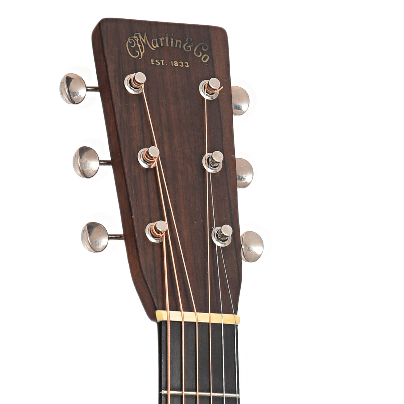 Headstock of Martin D-28LF Lester Flatt Commemorative Edition Acoustic Guitar