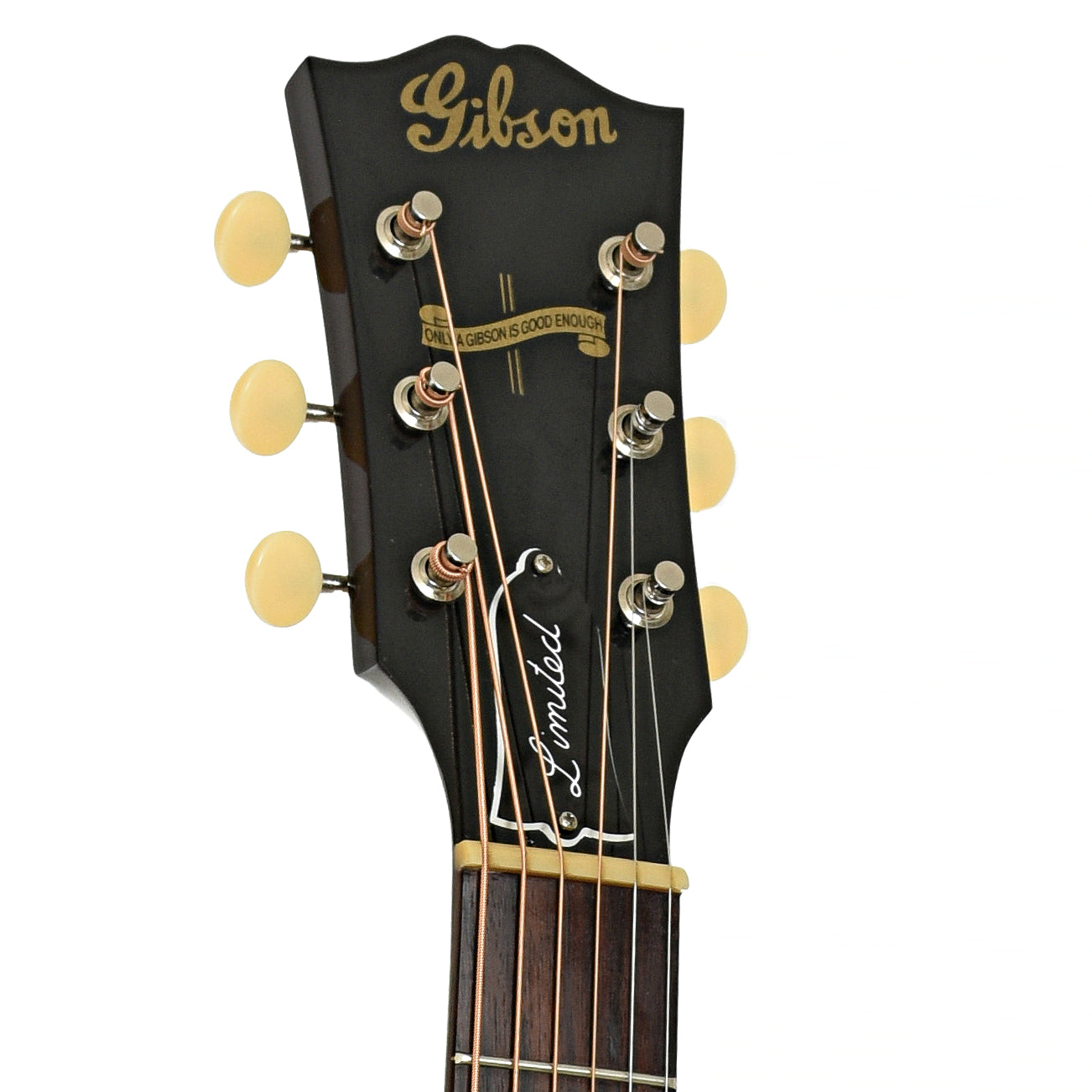 Headstock of Gibson J-45 New Vintage Ultimate Acoustic Guitar