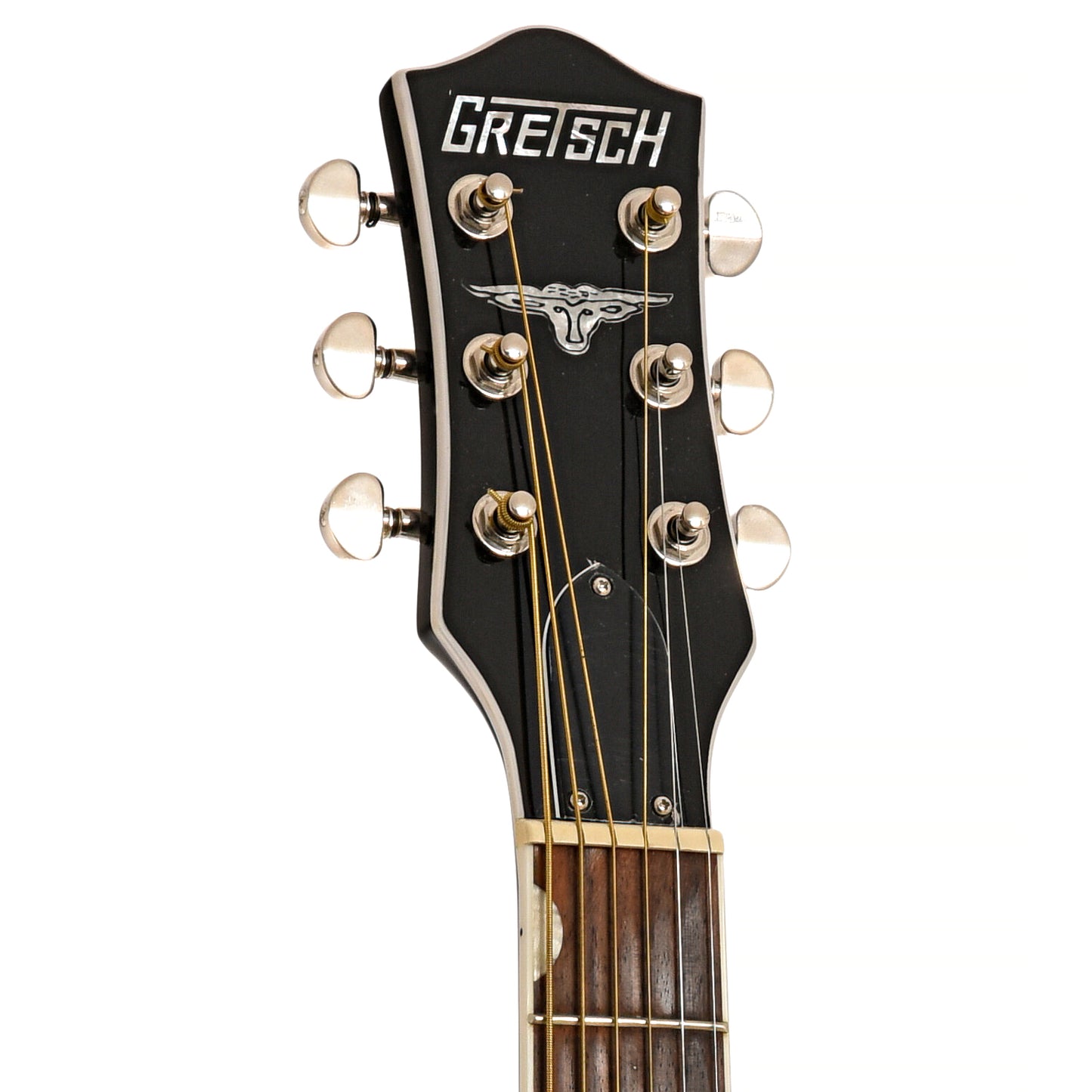 Front headstock of Gretsch G-5013CE Rancher Jr. Acoustic Electric