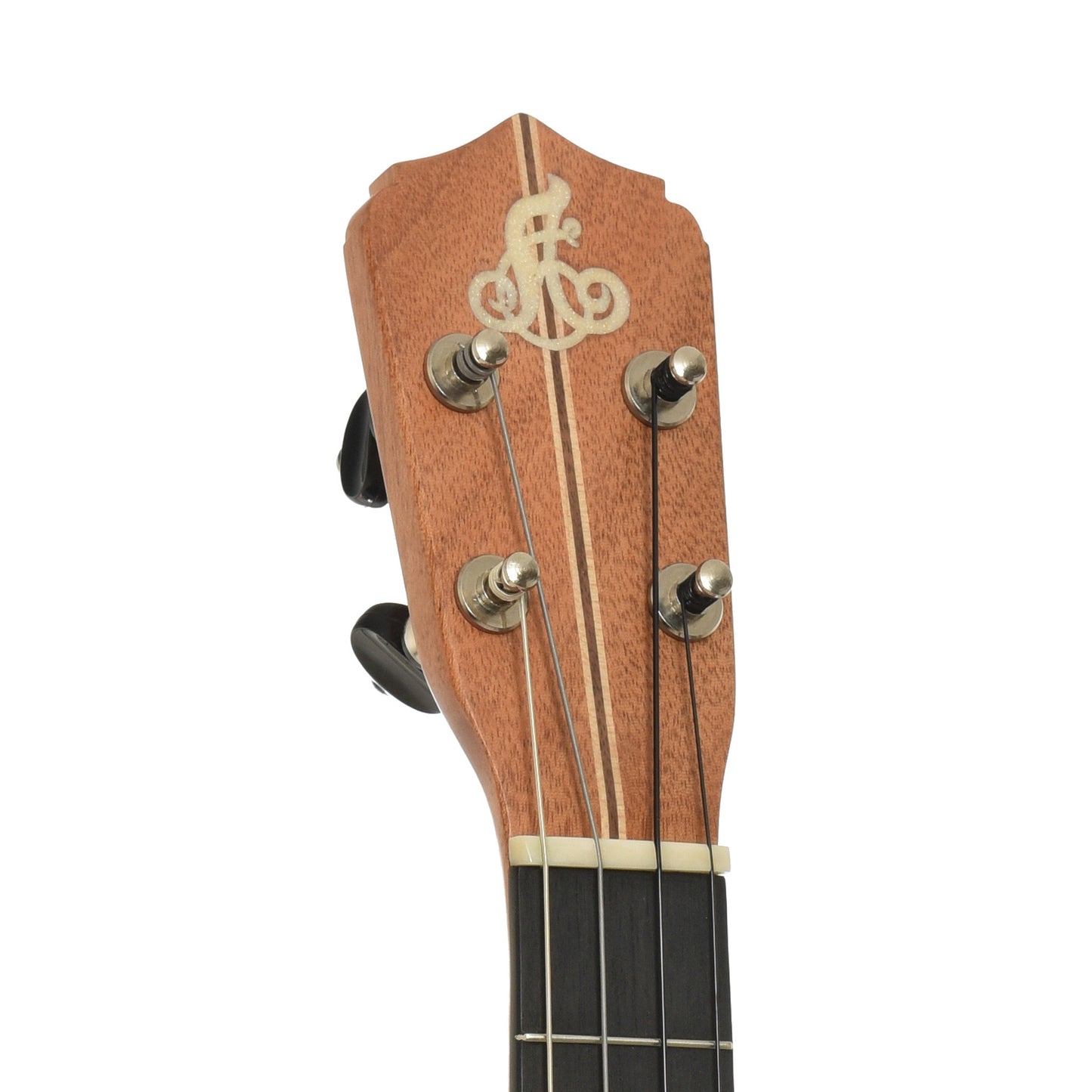 Headstock of LoPrinzi MC-B Baritone Ukulele 