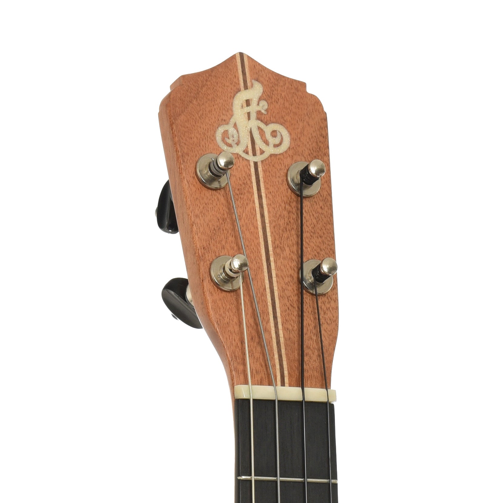 Headstock of LoPrinzi MC-B Baritone Ukulele 