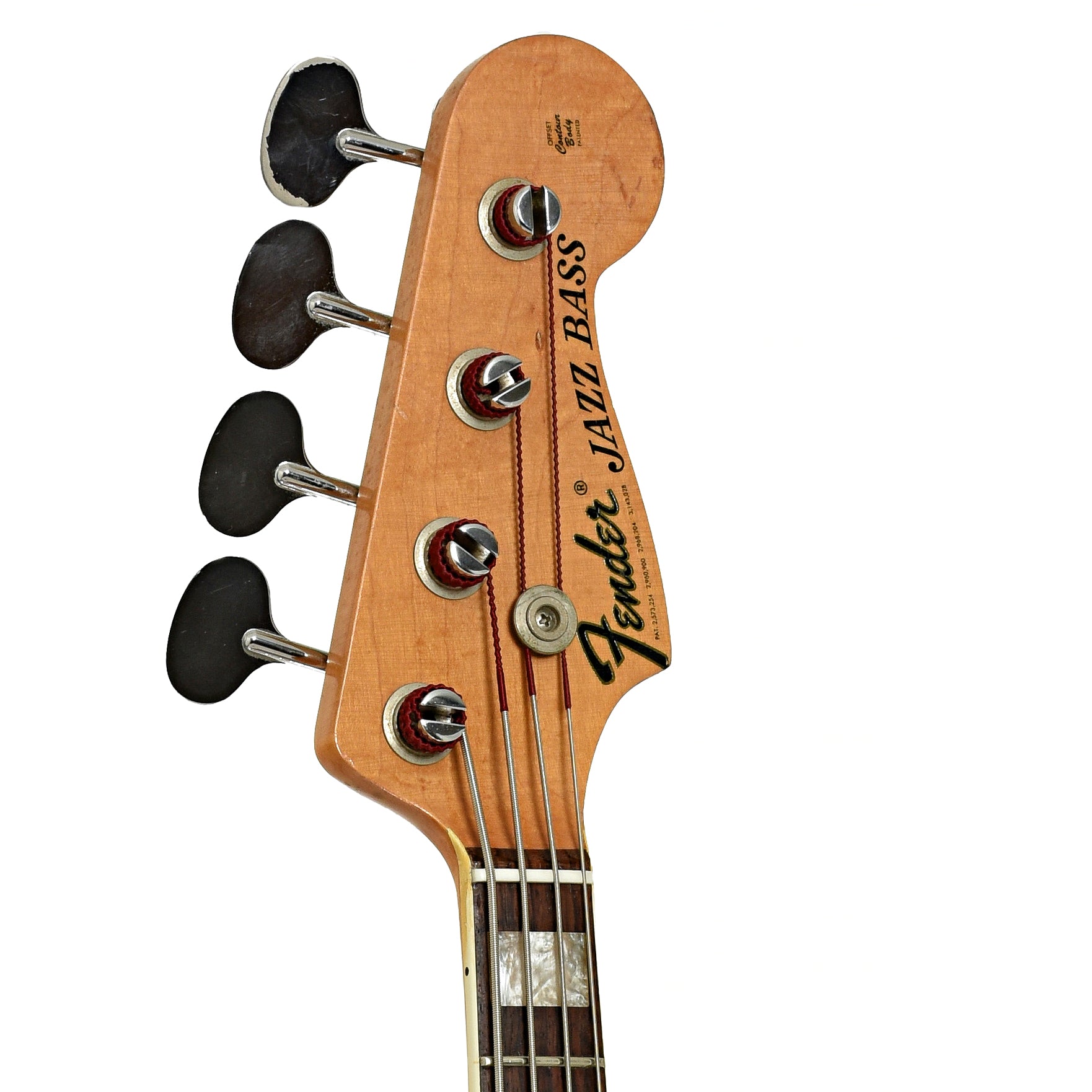 Headstock of Fender Jazz Electric Bass 