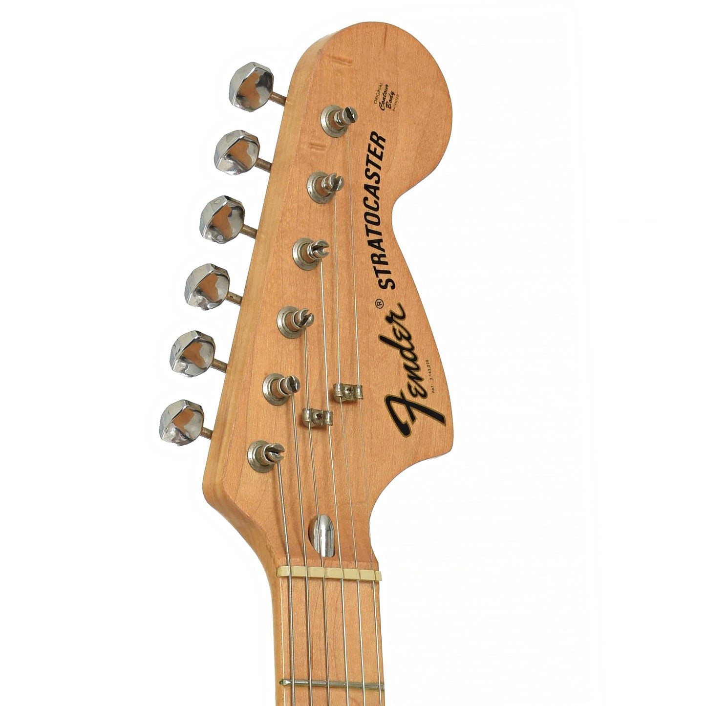 Headstokc of Fender Stratocaster Electric Guitar