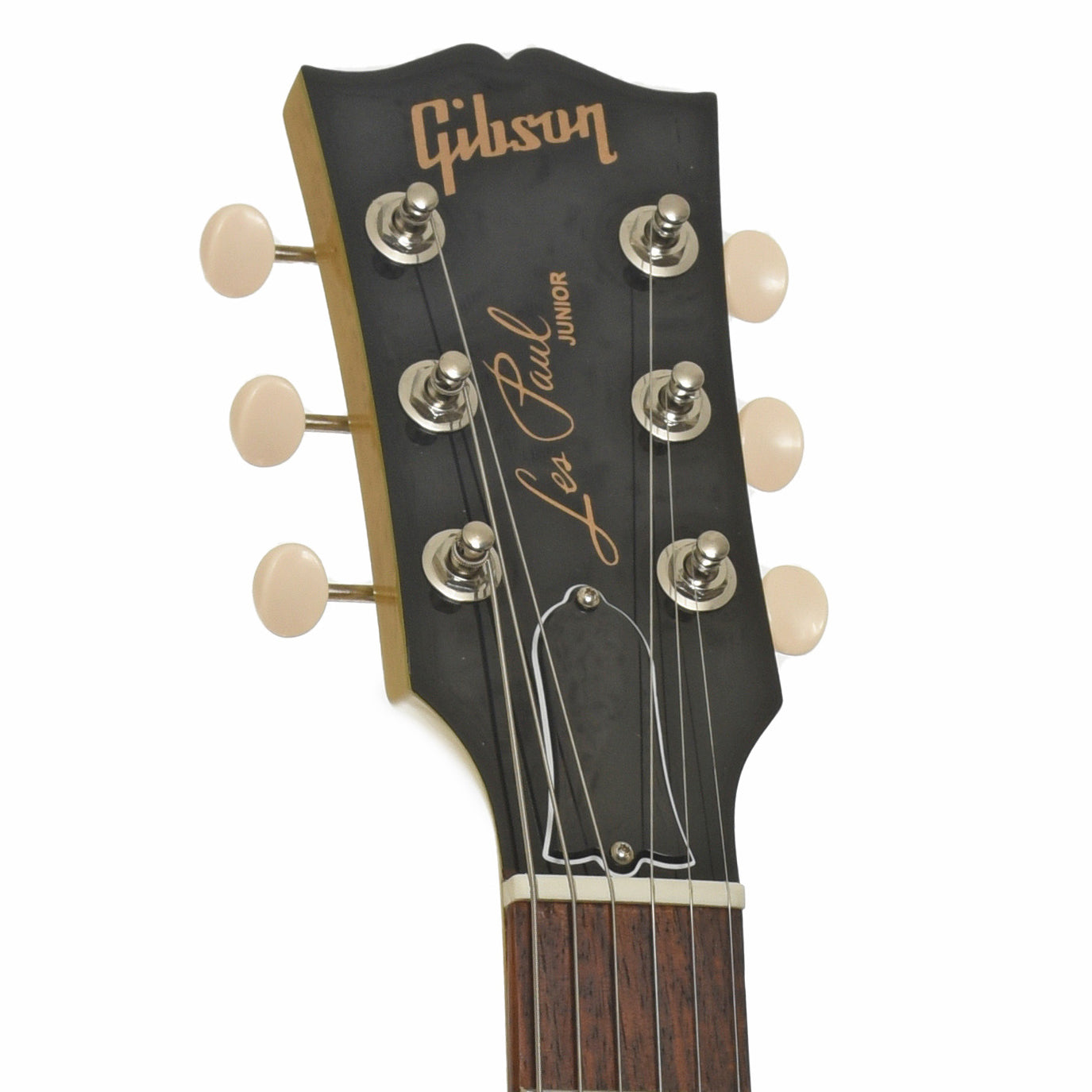 Headstock of Gibson Les Paul Junior Double Cut Electric Guitar