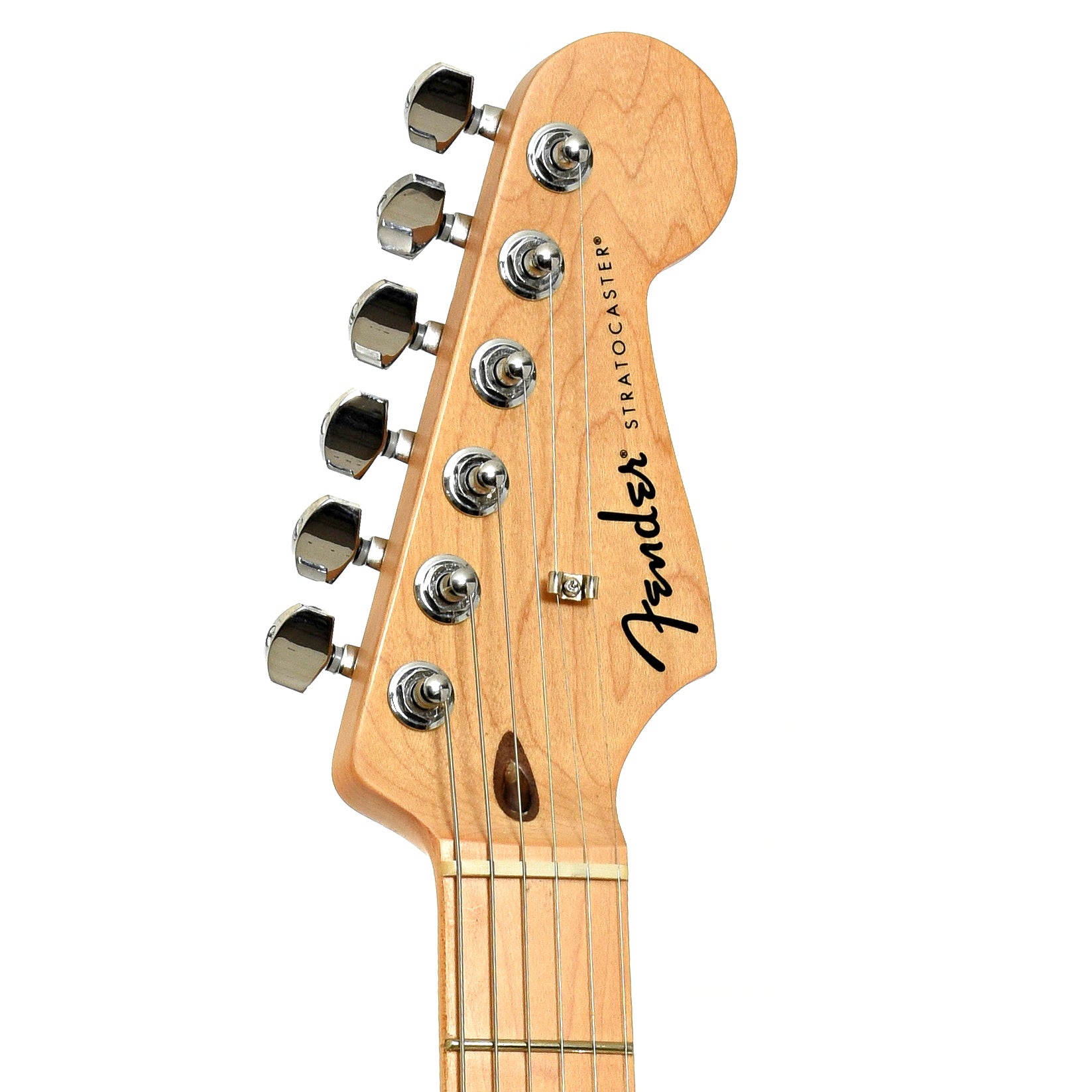 Fretboard of Fender Standard Stratocaster Electric Guitar, Olympic White