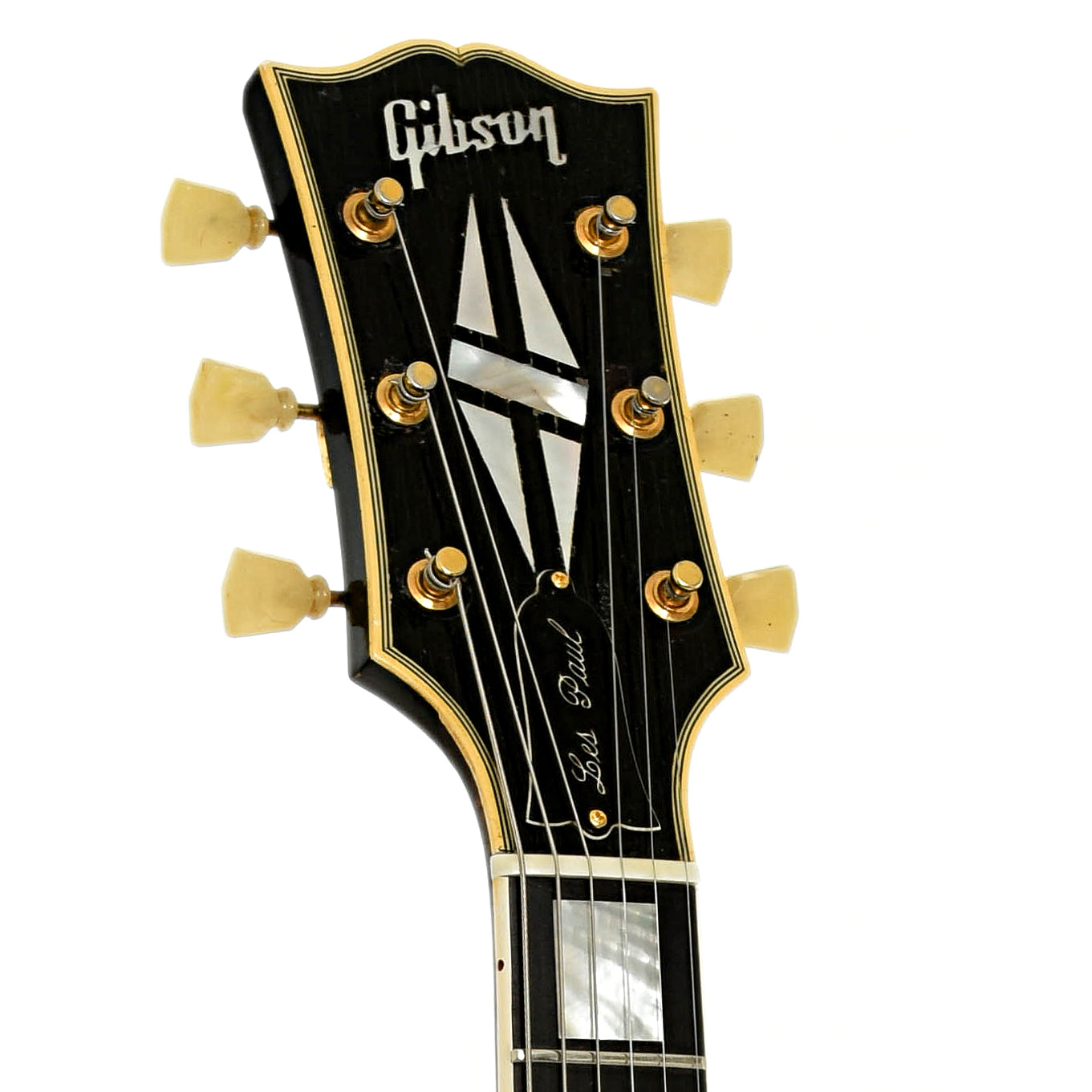 Headstock of Gibson Les Paul Custom Electric Guitar 