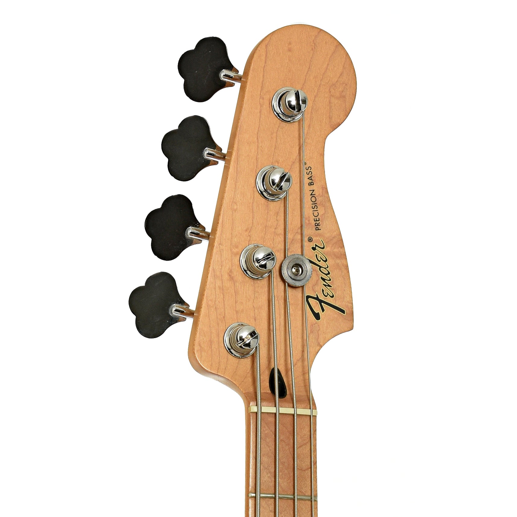 Headstock of Fender Standard Precision Electric Bass