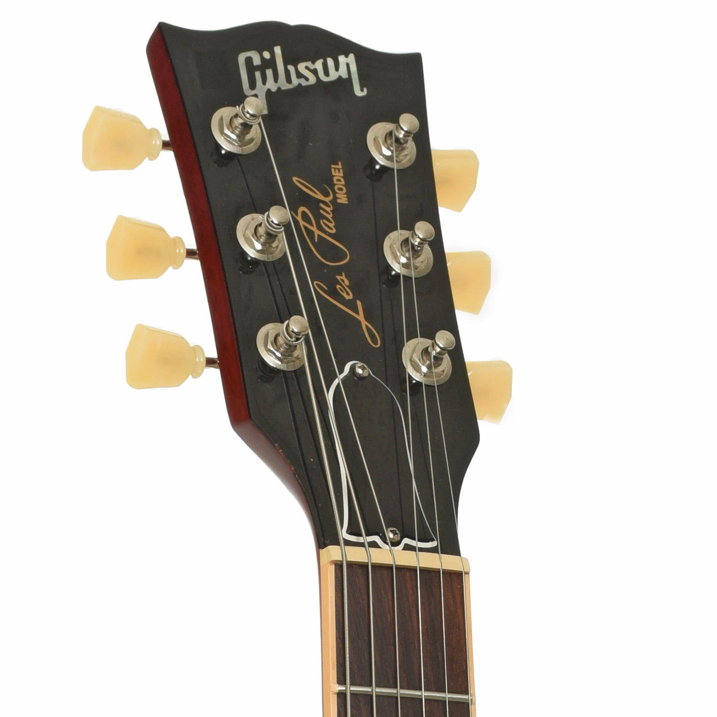 Headstock of Gibson Les Paul Traditional T Electric Guitar