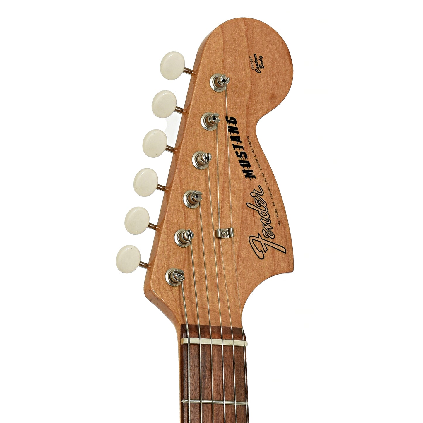 Headstock of Fender Mustang Electric Guitar