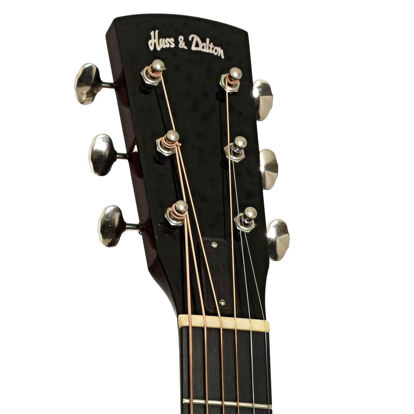 Headstock of Huss & Dalton DM Custom Acoustic Guitar 