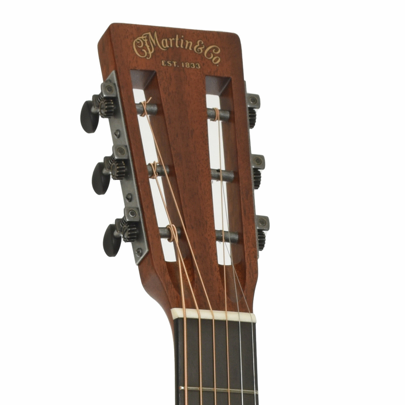 Headstock of Martin 000 Custom Shop Elderly Sales Staff Select Acoustic Guitar