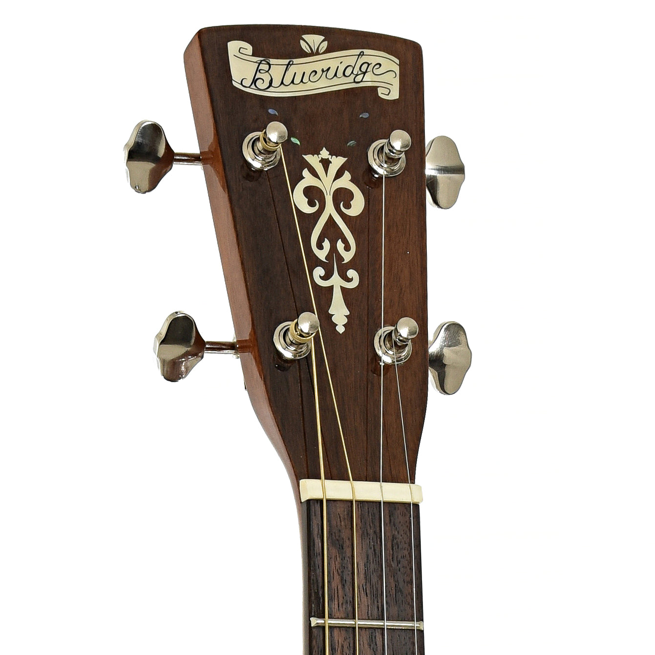 Headstock of Blueridge BR-60T Tenor Guitar