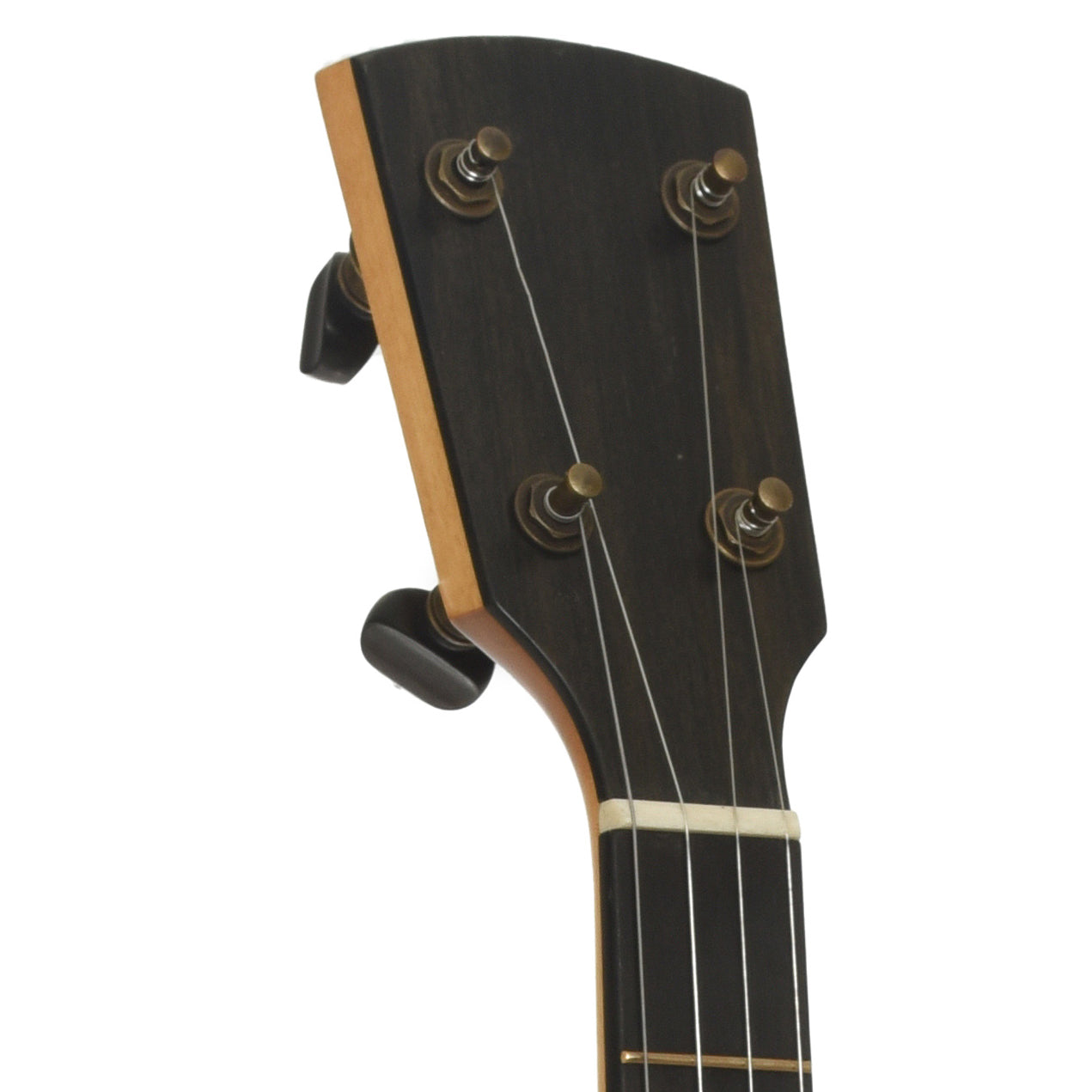 Headstock of Rickard Maple Ridge 11 in. Openback Banjo