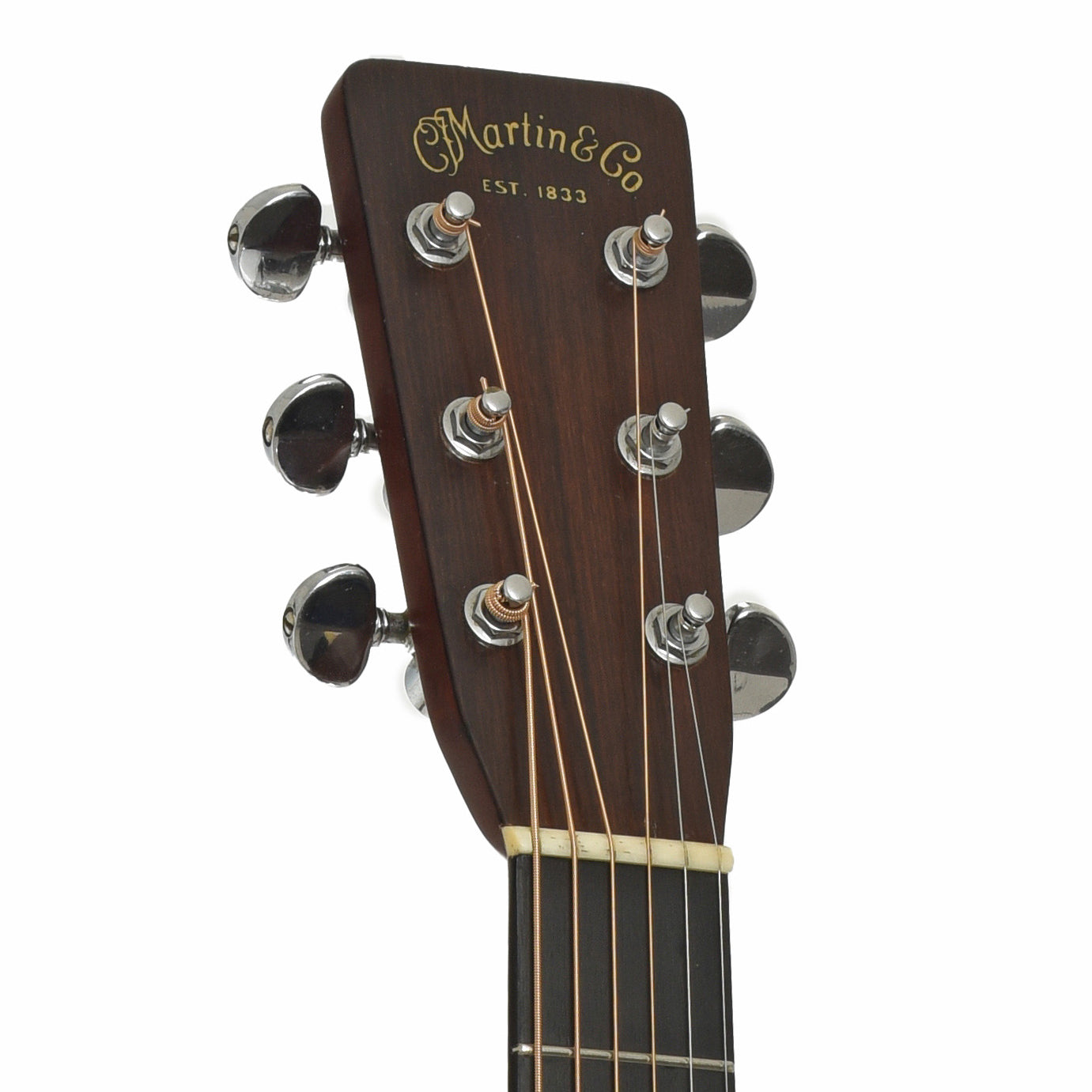 Headstock of Martin D-28 Acoustic Guitar