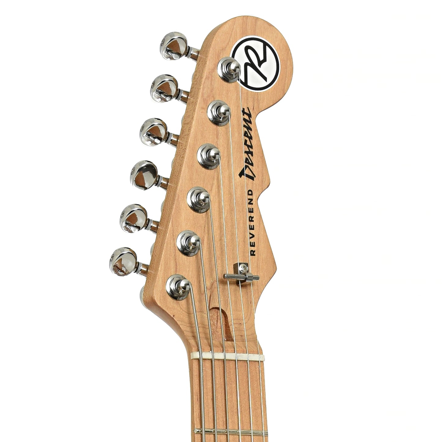 Headstock of Reverend Descent Wilkinson Electric Baritone Guitar