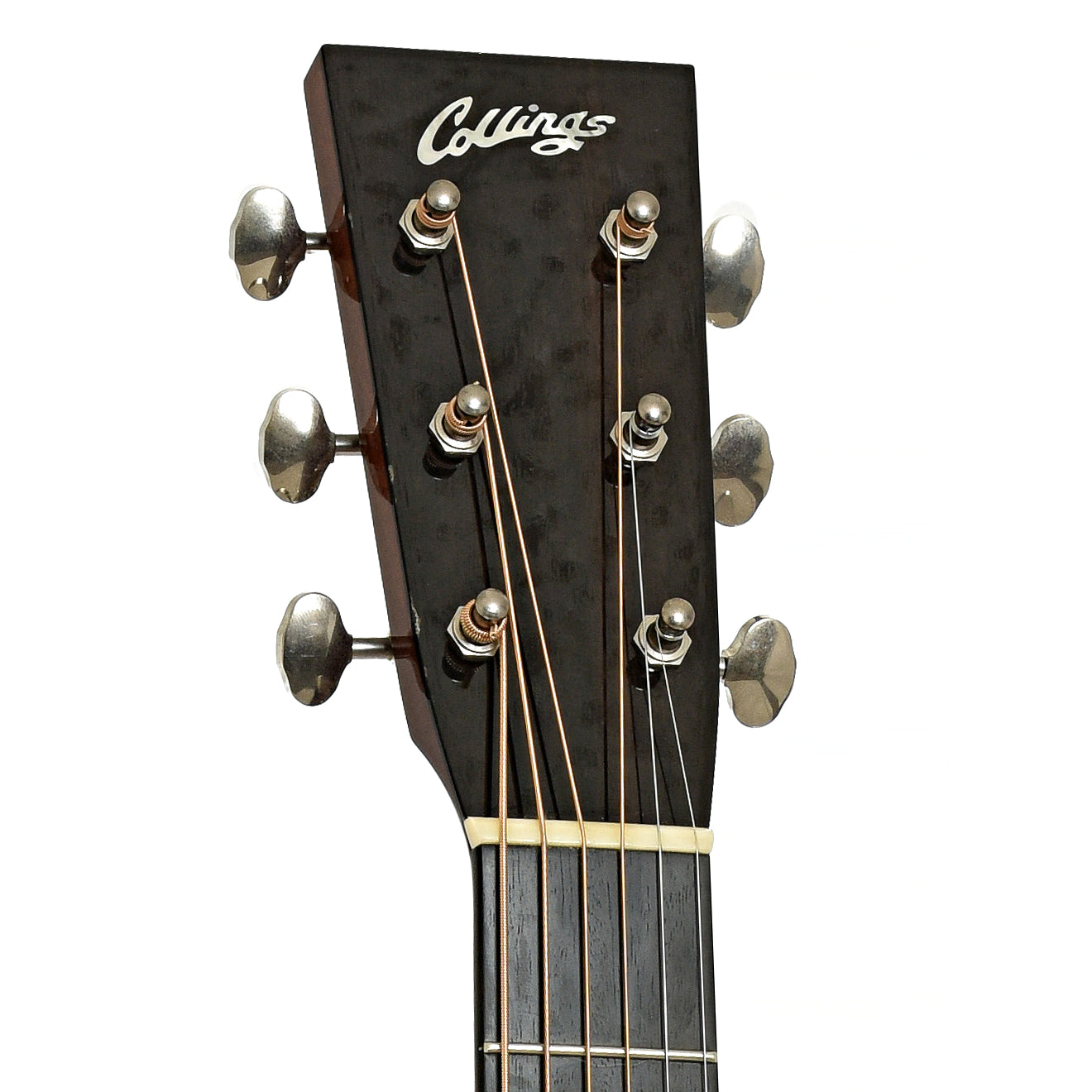 Headstock of Collings D-1 acoustic Guitar