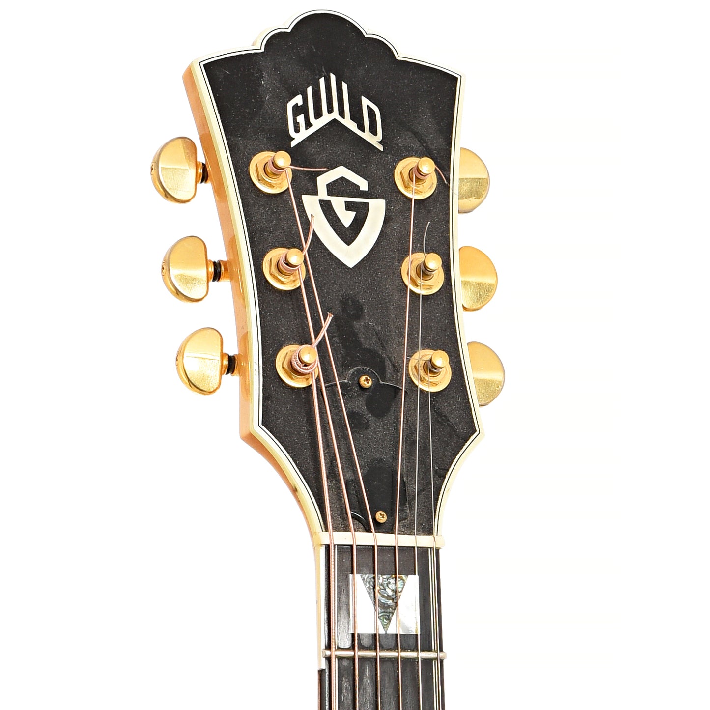 Front headstock of Guild JF-65 Acoustic Guitar (1997)