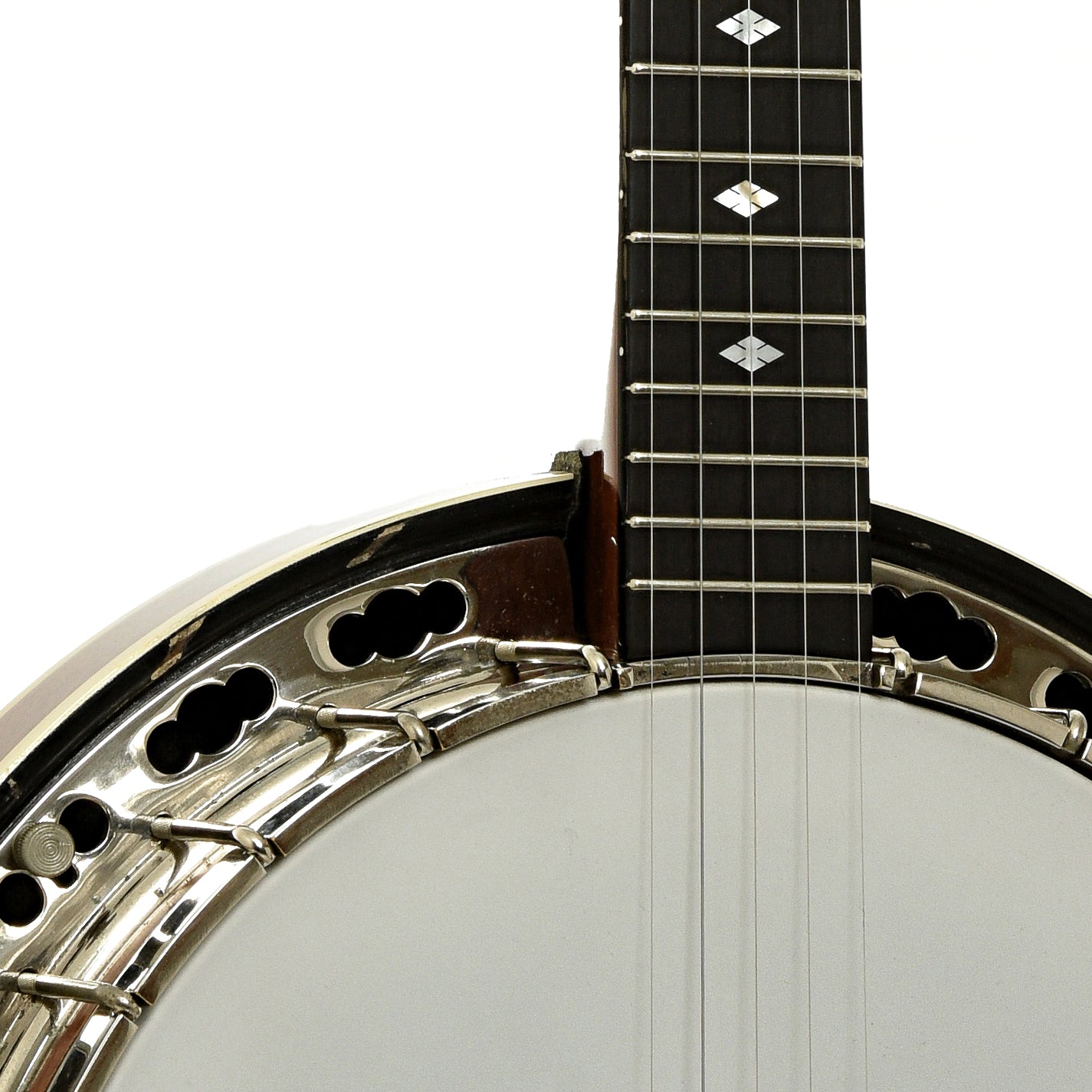 Neck joint of Deering Deluxe Resonator Banjo