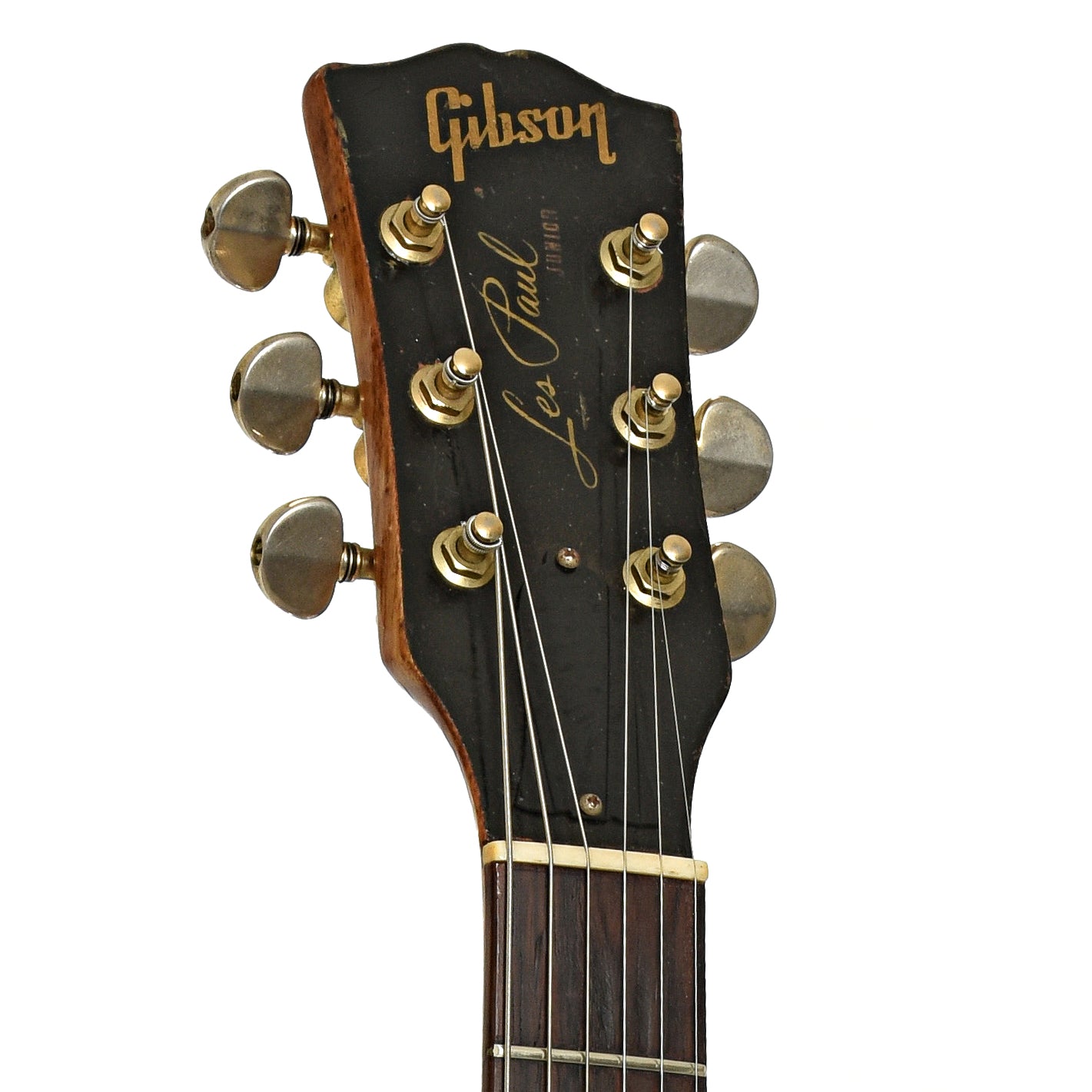 Headstokc of Gibson Les Paul Jr Electric Guitar