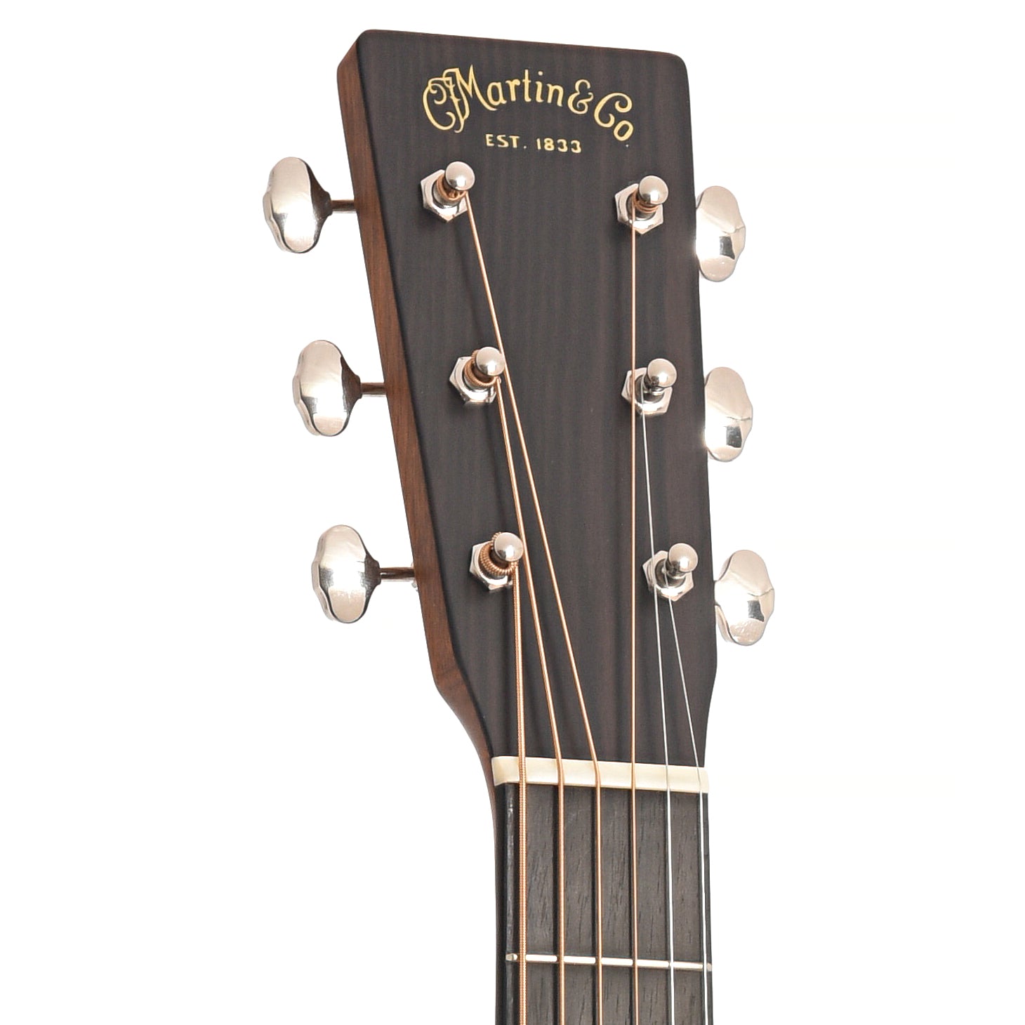 Front headstock of Martin Custom 18-Style Short Scale Dreadnought Guitar 