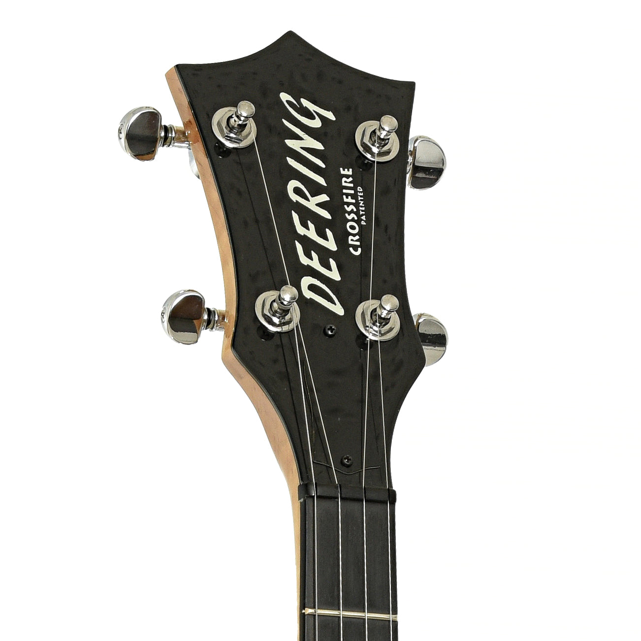 Headstock of Deering Crossfire Electric Banjo