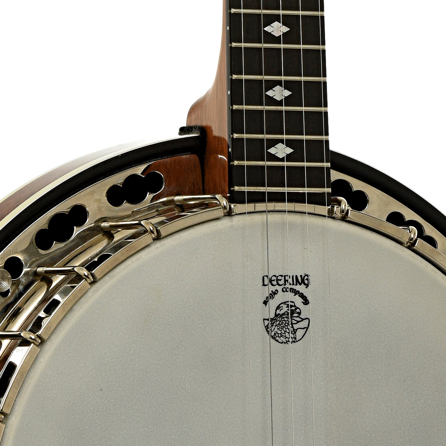 Neck joint of Deering Deluxe Resonator Banjo