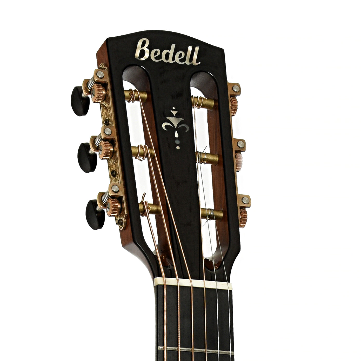 Headstock of Bedell Angelica Bella Voce Acoustic-Electric Guitar 