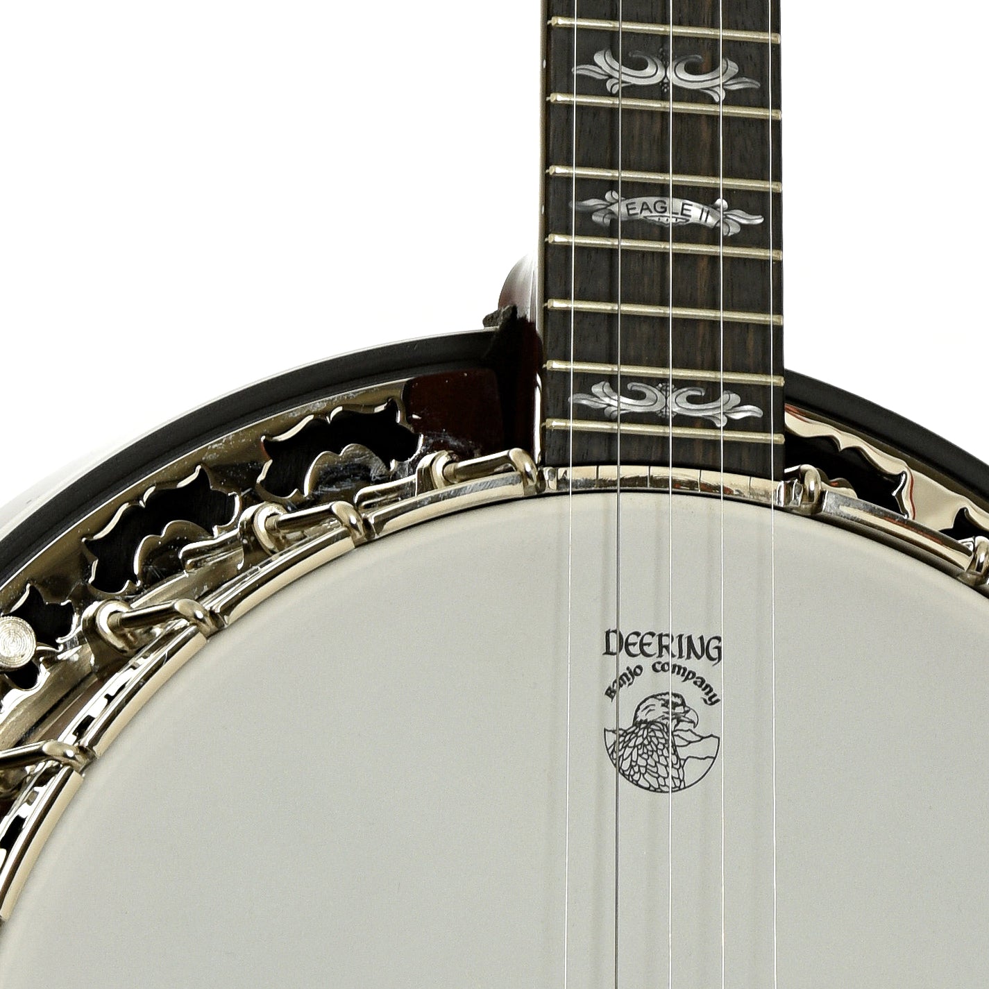Neck joint of Deering Eagle II Resonator Banjo 