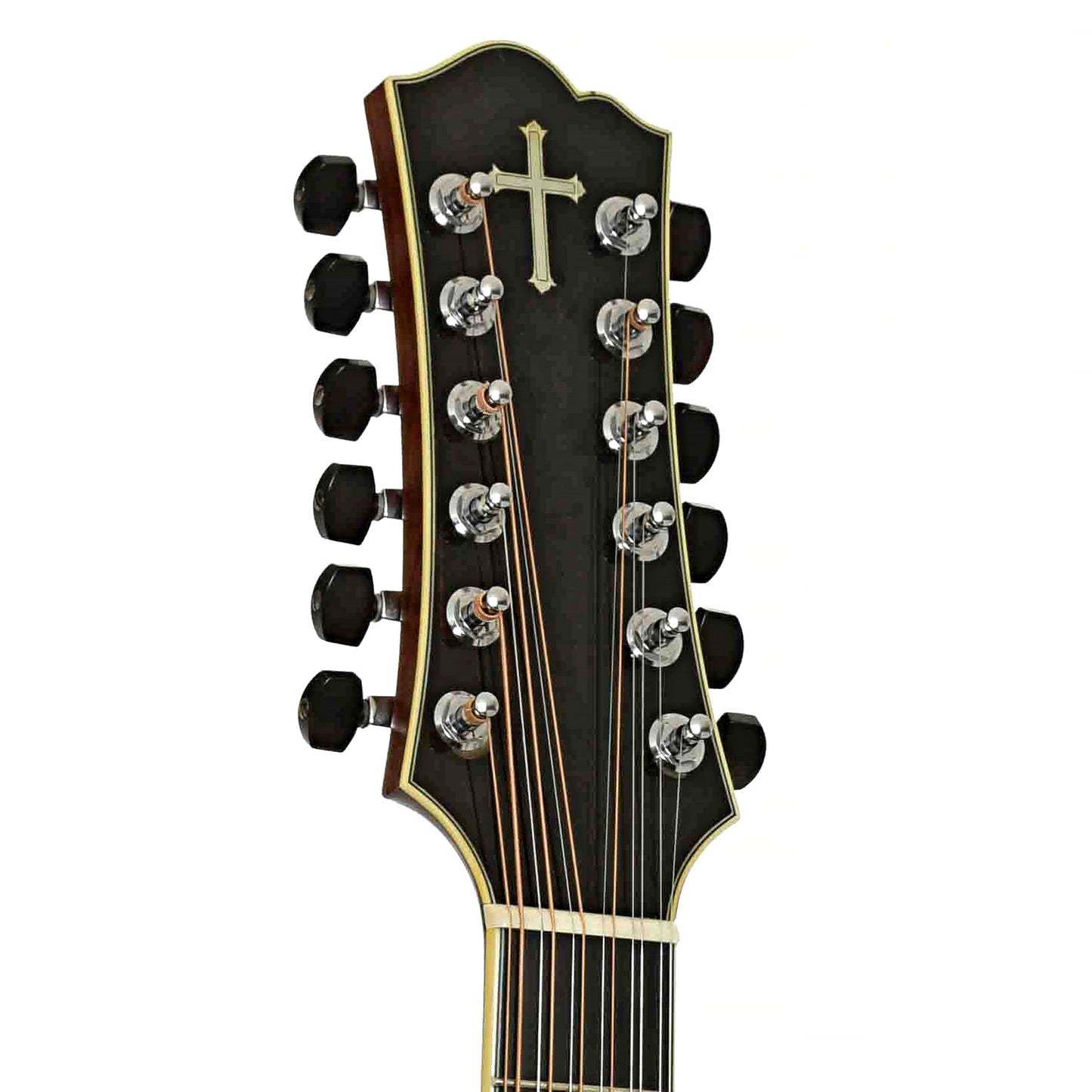 Headstock of Santa Cruz Brazilian F Custom 12-String Acoustic Guitar