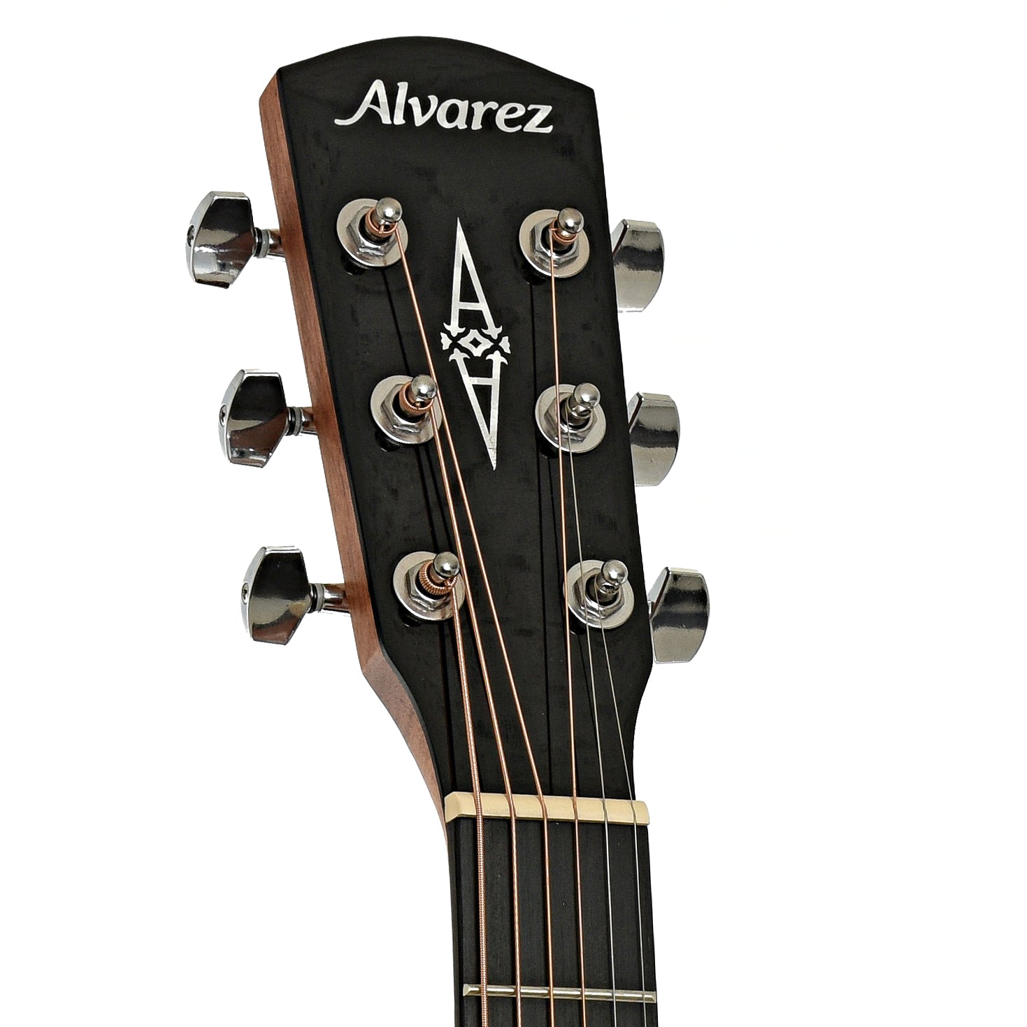 Headstock of Alvarez Regent Series RF26 Folk/OM Acoustic Guitar