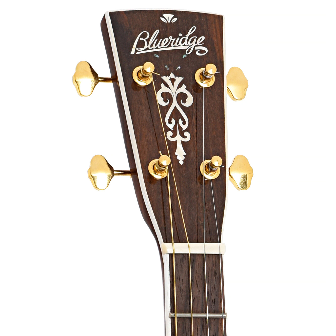 front headstock of Blueridge Contemporary Series BR-70T Tenor Guitar