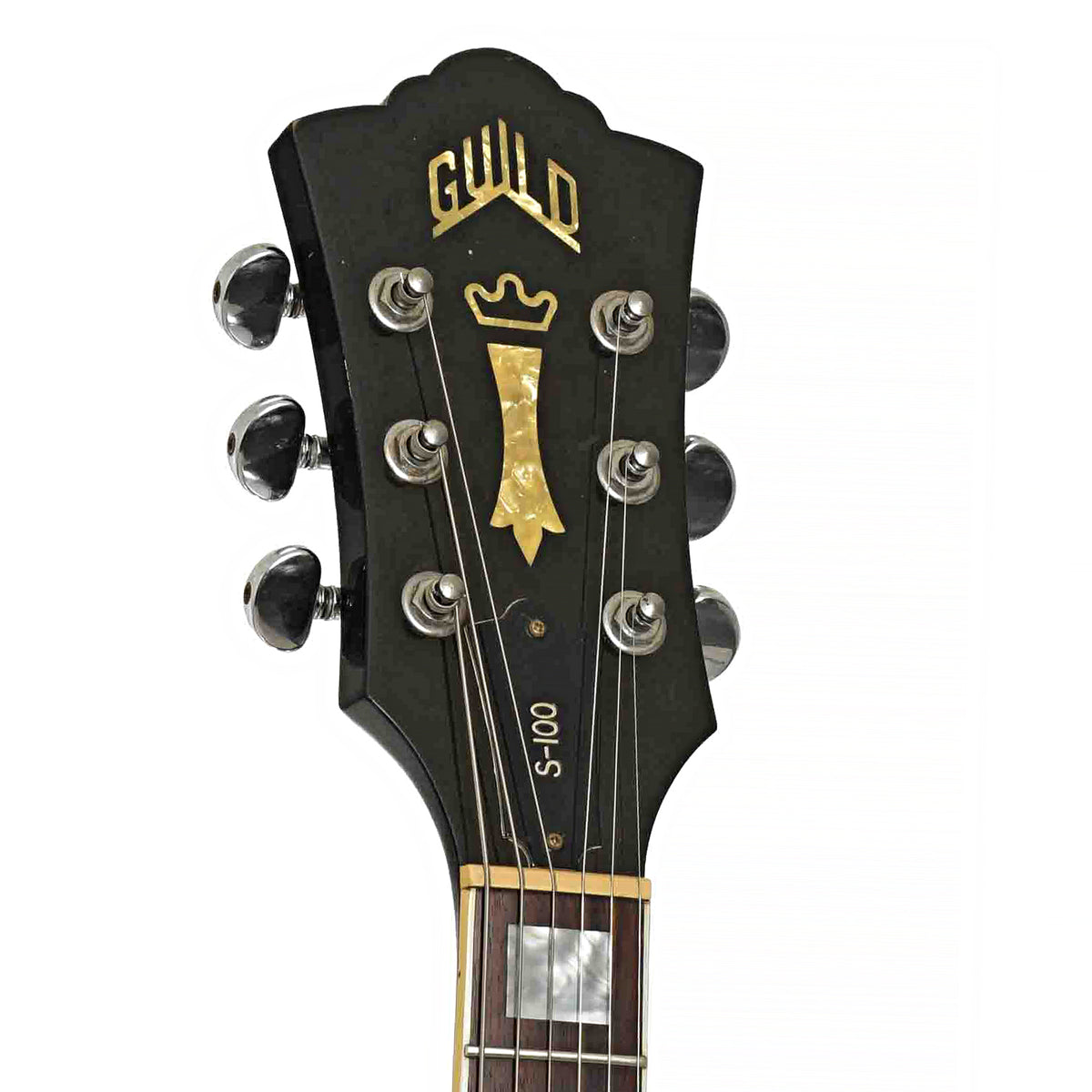Front Headstock of Guild S-100 Electric Guitar