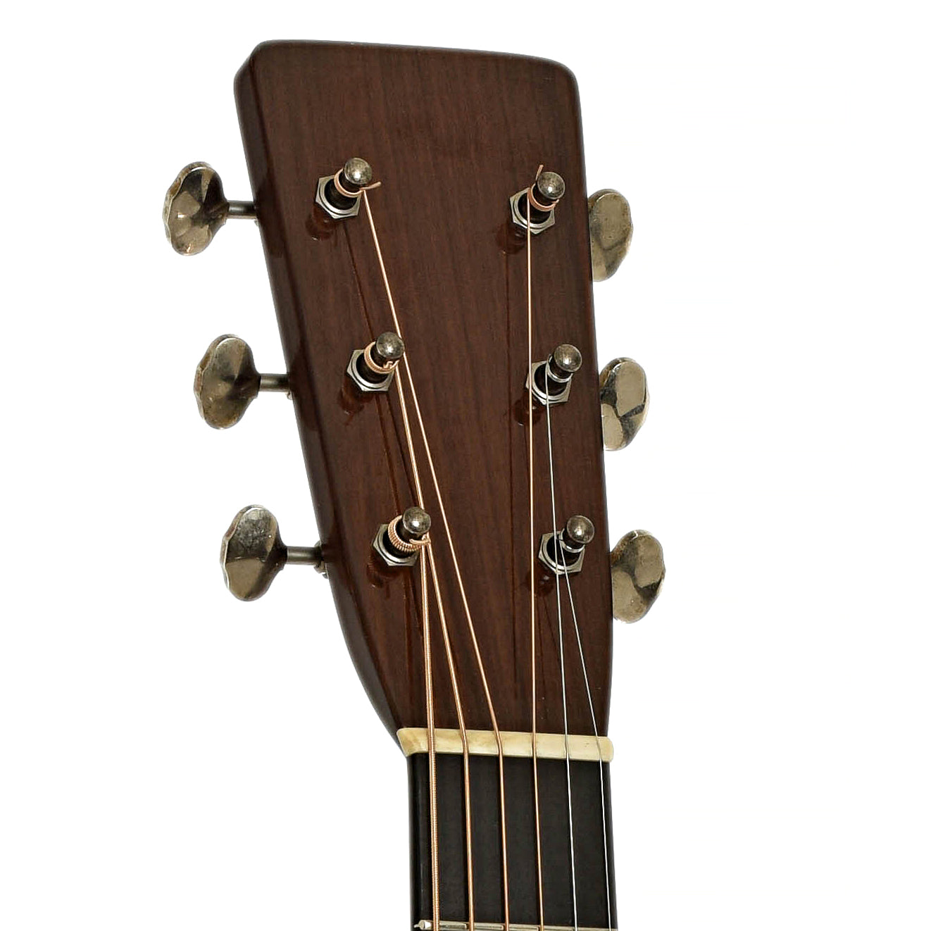 Headstock of Pre-War International Herringbone Dreadnought Guitar