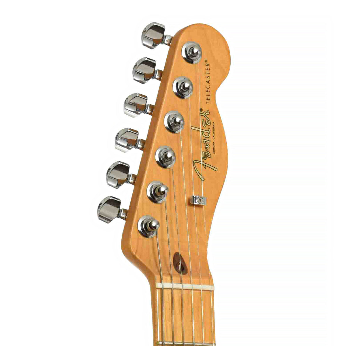 Front headstock of American Professional II Roasted Pine Telecaster