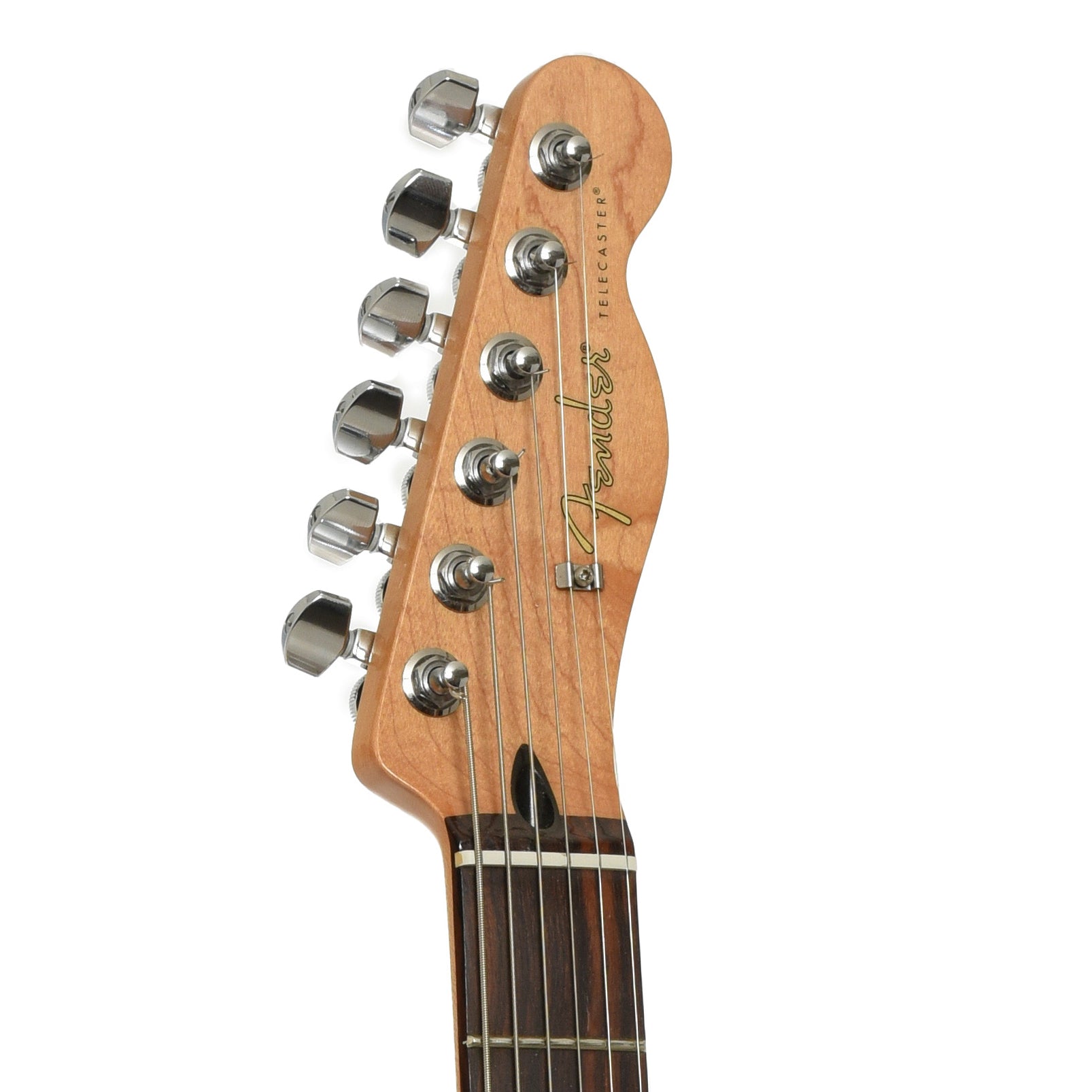 Headstock of Fender Blacktop Baritone Telecaster Electric Guitar 
