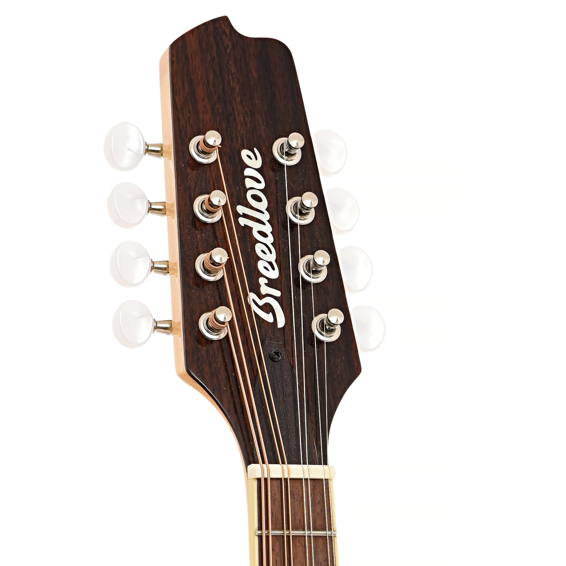 Front headstock of Breedlove Crossover OF NT A-Style Mandolin (2015)