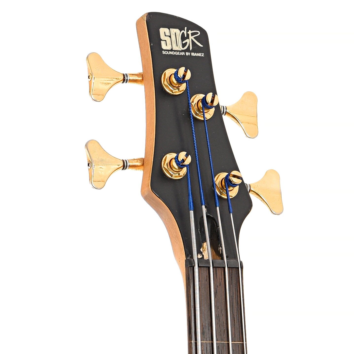 Front headstock of Ibanez SR2000 Fretless Electric Bass