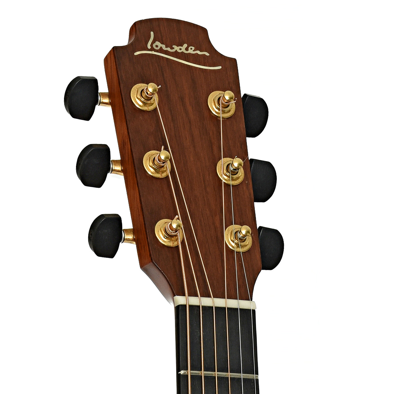 Headstock of Lowden O-25 Custom Acoustic Guitar