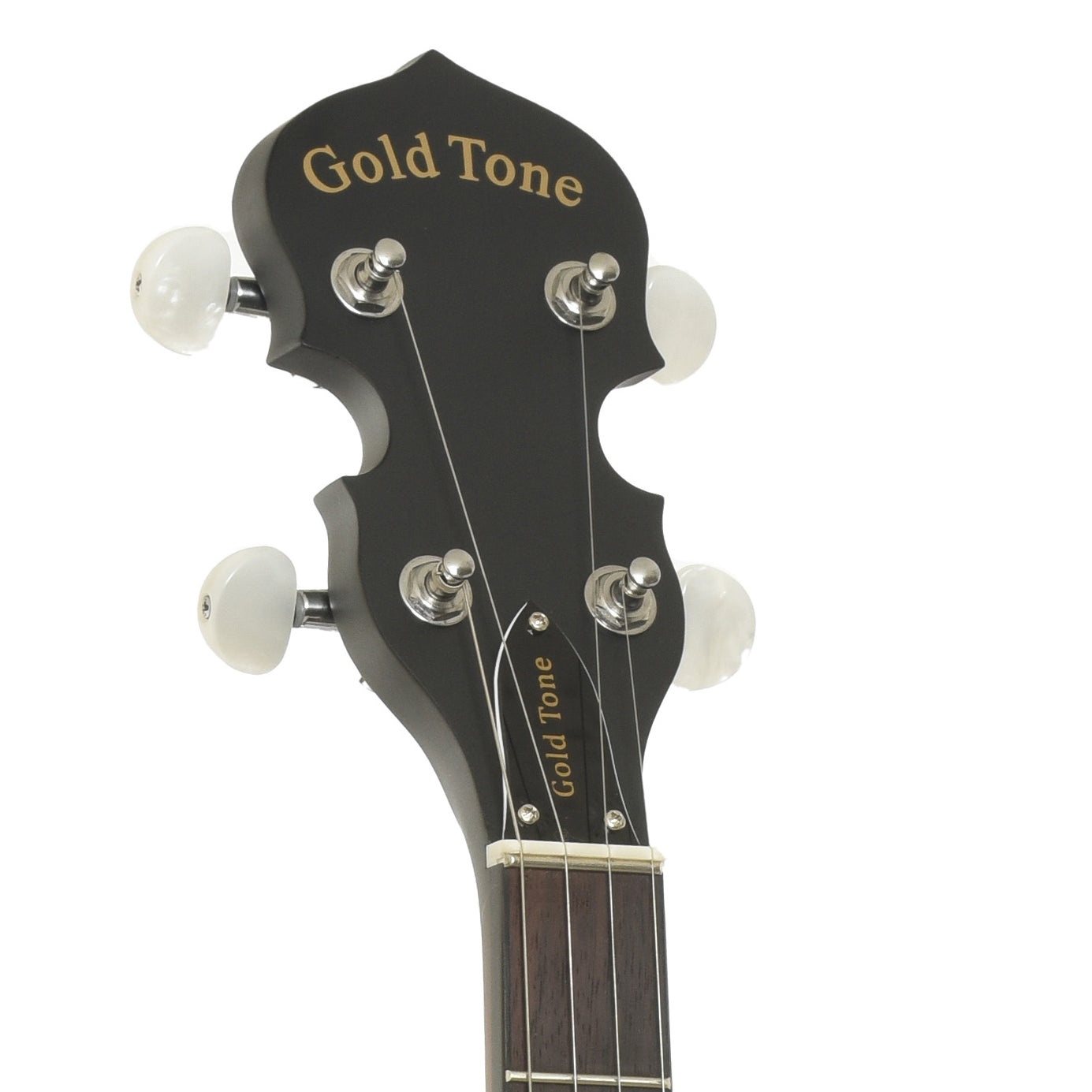 Headstock of Gold Tone CC-50 Cripple Creek Open Back Banjo 