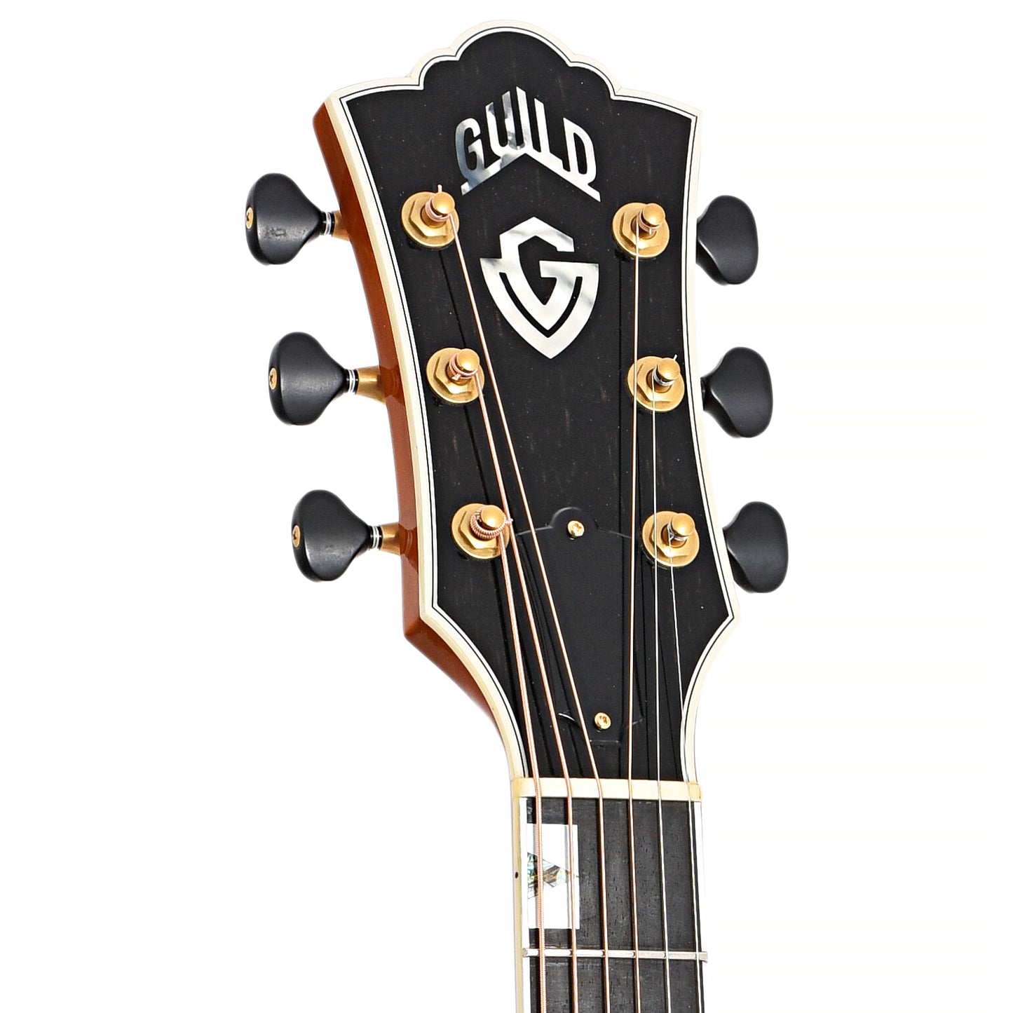 Front headstock of Guild Doyle Dykes DD-6SM Signature Model (c.2013)