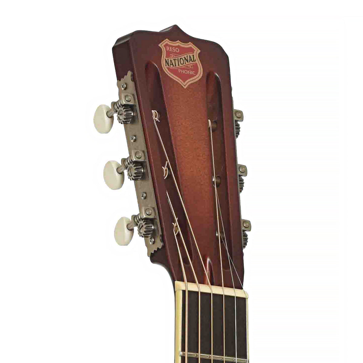Front headstock of Style 1 Tricone Resonator