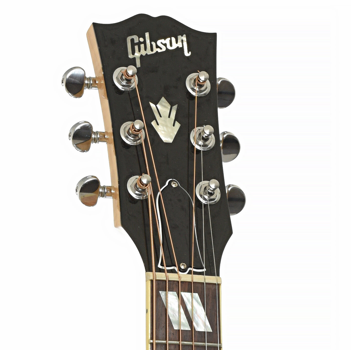 Headstock of Gibson J-165 EC Acoustic-Electric Guitar 