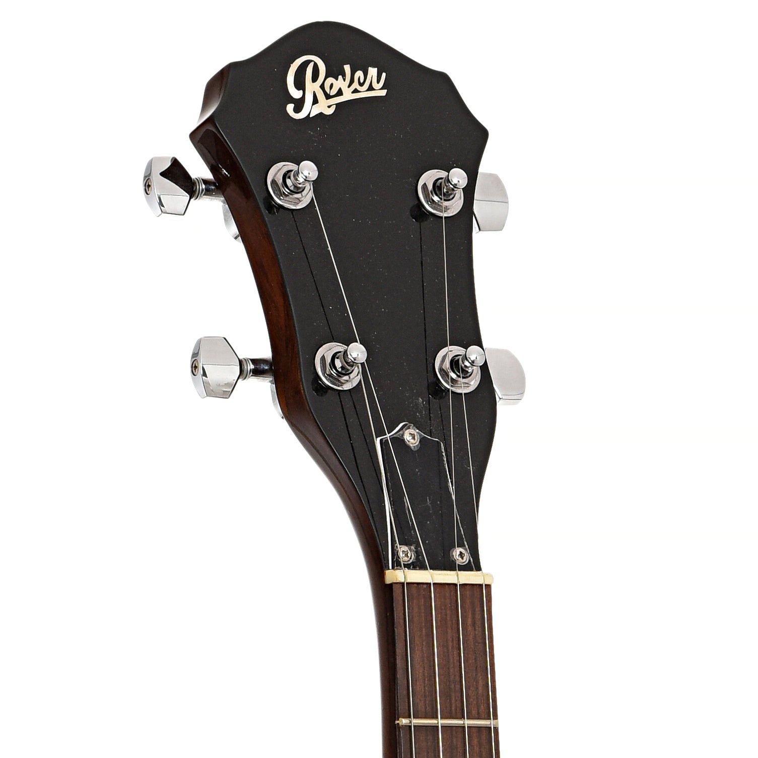 Front headstock of Rover RB-20 Open Back Banjo (2019)