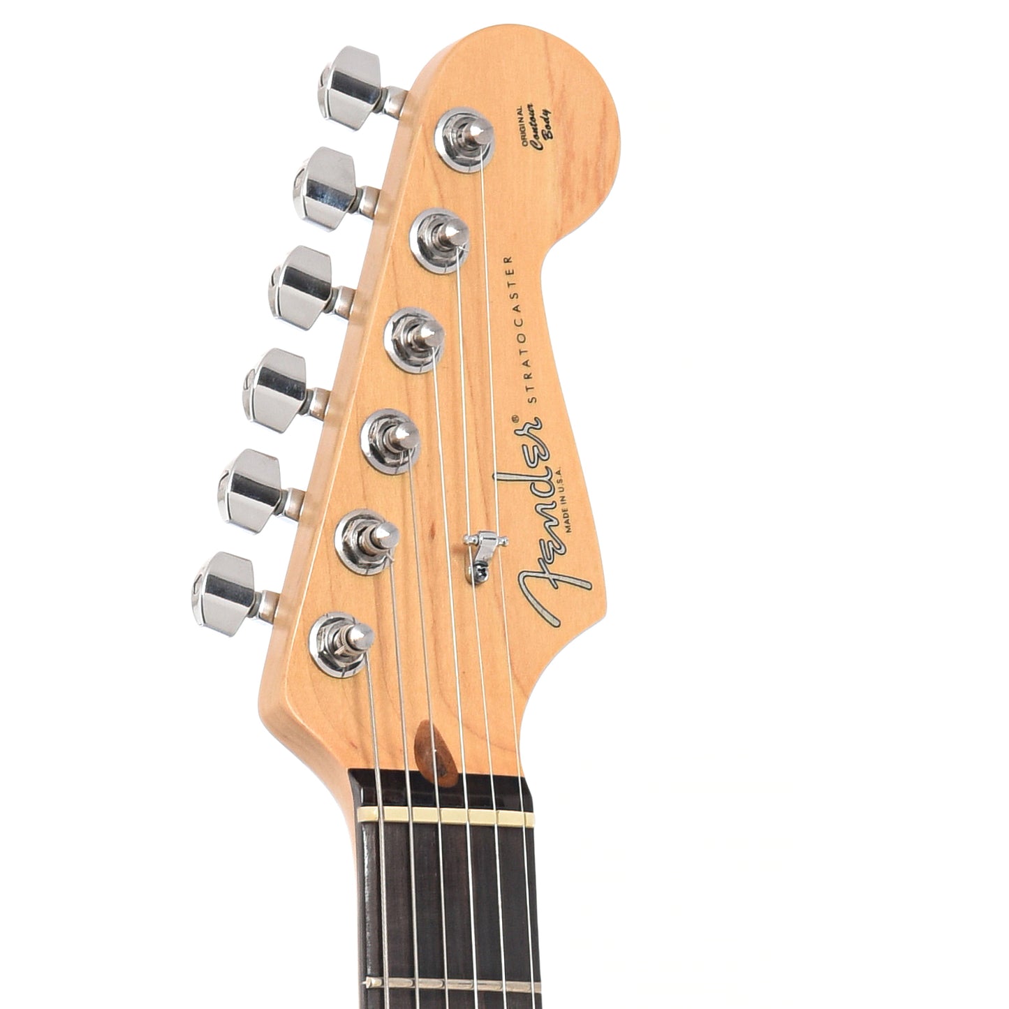 Headstock of Fender New American Standard Stratocaster Electric Guitar