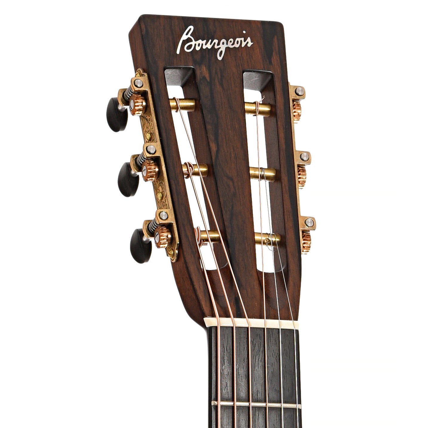 front headstock of Bourgeois OMS Country Boy Acoustic 