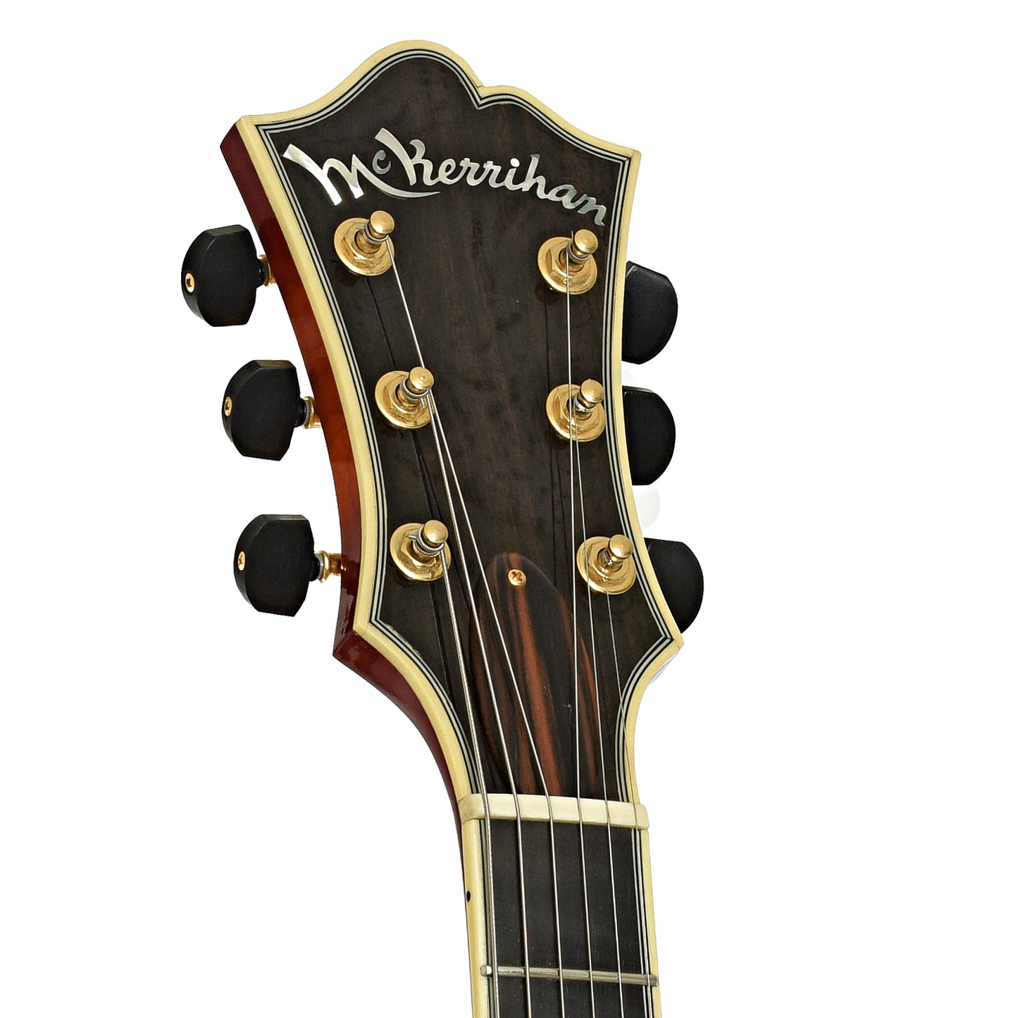 Headstock of McKerrihan Anastasia 18" Archtop Guitar