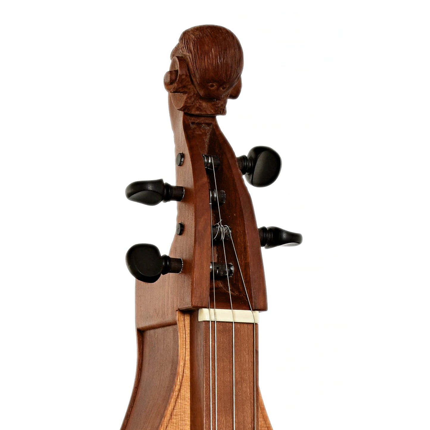 Headstock of David G. Miller Appalachian Dulcimer 